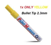 Artline Permanent PAINT Marker 400XF Bullet 2.3mm - 1x ONLY YELLOW