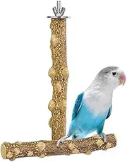 Bird Perches Wood Parakeet Cage Bird Perch Stand Birdcage Wooden Parakeet Perch Bird Stand,1Pc Parrot Wooden Fork Stand Rack Cute Pet Parrot Raw Wood Fork Stand Rack,Parrot Wooden Fork Stand Rack
