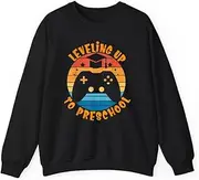 [X.Style] Leveling Up to Preschool Back to School Gamer Toddler ds028 Sweater Black L