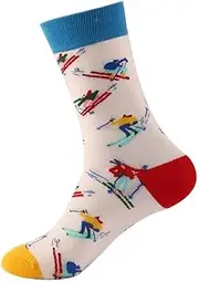 [Drincoshow] Trendy Women's Autumn and Winter Socks – Macaron Candy Design – Flower Football Cartoon Pattern