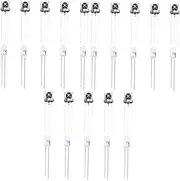 KONTONTY 3sets Emitter Receiver Set 18-20m Operation Distance 30mm Length Led Ir Diode for Appliances 5pairs*3