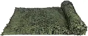 Camo Netting Camouflage Netting 1.5x4M,Bulk Roll Mesh Netting Camouflage Net for Hunting Decoration Sunshade,Farm Factory Shelter Car Concealment (1.5x4m)