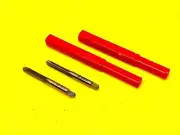 LOT of (2) TITAN 1/4-28 NF G H2 HSS PLUG TAP 3-FLUTE RIGHT HAND SPIRAL with CASE