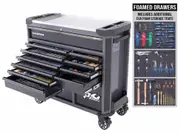 SP Tools SP50765DX - Tool Kit - Tech Series Roller Cabinet - 369 Piece Metric/SAE - Diamond Black - Plus 3 Extra EVA Foam Trays