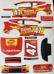 Custom 2023 Ricky Stenhouse #47 PizzaRolls 1/64 Scale NASCAR Peel & Stick Decals