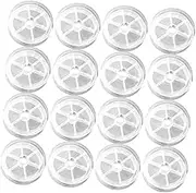 Gadpiparty 20Pcs Sewing Thread Holder Spools Durable Plastic Yarn Bobbins for Knitting Weaving Easy to Use Storage Rack for Home Sewing Machine Accessories