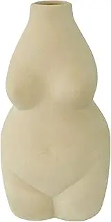 [TAMMI] Female Body Art Vase - Ceramic Decorative Flower Vases - Unique Modern Boho Decor for Home and Office - Chic Accent Pieces (Grey)