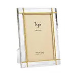 Tizo Lucite Frame with Gold Tone Inlay, 8 x 10