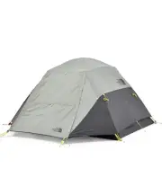 The North Face Stormbreak 3 Three-Person Camping Tent, Agave Green/Asphalt Grey.
