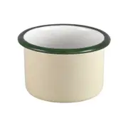 Urban Style Enamelware 7x4.5cm Ramekin w/ Green Rim - Cottage