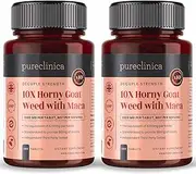 10X Horny Goat Weed Extract (3750mg) Maca Extract (2500mg) x 360 Tablets - (2 Bottles of 180 Tablets) with 5mg Black Pepper Extract for 300% Increased Absorption: SKU: HGWMx2