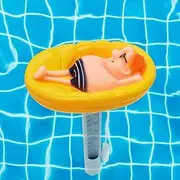 Pool Thermometer Multifunctional Floating Cartoon Style Water Thermometer for Spa Yellow, Pool, Floating Easy Read