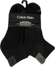 [Calvin Klein] 6 PAIRS QUARTER CUT MEN'S SOCKS SHOE SIZE 7-12, Multicolor, 7-12
