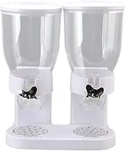 Cereal Dispenser: Airtight Dual Cereal and Candy Dispenser with Twist Mechanism for Kitchen Countertop, for Cereal Containers Storage (goodstumblerXn3g-12)