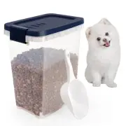 8 Lbs Dog Food Storage Container with Scoop - Airtight Cat Food Container - B...