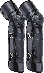 Motorcycle Knee Shin Guard Pads Motorcycle Anti Fall Knee Pads Autumn and Winter Warmth Racing Camping Hiking Warmth PU Plush Knee Pads Motocross Racing Knee Guards