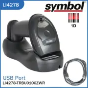 Symbol LI4278-TRBU0100ZWR Wireless Bluetooth Barcode Scanner Reader Black