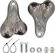 Hobby Fans 2PCS Hanging Truck Balls Nuts, Zinc Alloy Bumper Balls Bull Nuts for 1/10 Universal RC Cars(Titanium)