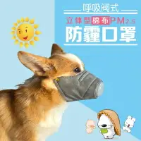 在飛比找樂天市場購物網優惠-寵物狗口罩防病毒寵物防霧霾口罩嘴罩嘴套防疫情防撿食防咬PM2