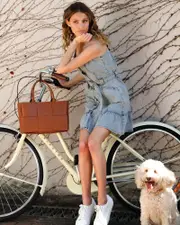 [Belle & Bloom] Long Way Home Woven Tote - Camel