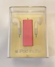 New Apple iPod Shuffle 3rd Generation Pink 2GB Brand New, Sealed