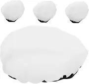 MERRYHAPY 4-Pack Standard Round Photography Lampshade 7 Inches Soft Fabric Diffuser Cover Elastic Fit for Studio Photo Booth and