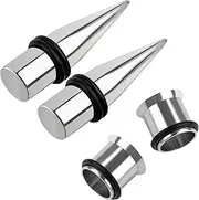 [AUEAR] Taper and Plugs Stainless Steel Tapers and Tunnels Ear Stretching Kit