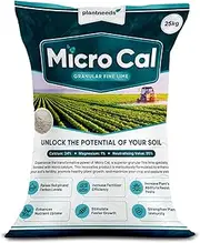 Micro Cal - Granular Fine Lime 25 kg | Lime Fertiliser and Soil Amendment | Organic Garden Lime | Lime for Soil and Lawns | Soil Enhancer, Conditioner and Fertiliser