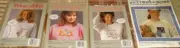 Lot 4 Golden Bee BUTTONS & BOWS Counted Cross Stitch "WEARABLES" Kits FREE S/H