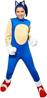 [Rubie's] Sonic The Hedgehog Deluxe Costume for Kids - Sonic the Hedgehog - Small (3-4 Yrs)