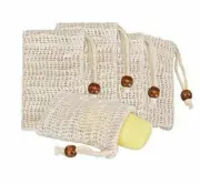 150 Pack Natural Sisal Soap Bag Exfoliating Soap Saver Pouch Holder