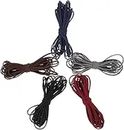 VICASKY 5pcs String Elastic Thread Rubber Band Bands Bracelet Making Wide Stretch for Shirring Elastic Thick Elastic Band Elastic Hair Ties Waxed Cord Elastic Cord Jewelry Bracelet Cords