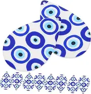 [TOPPERFUN] Classic Evil Eye Charms Diy Jewelry Making Findings 10pcs Acrylic Pendants for Necklace and Bracelet
