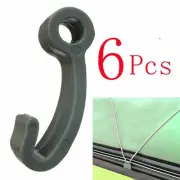 Tarp Hook Rope Hooks Snap Fasten Plastic Raft 6 PCS Boat Covers Canopy Clips