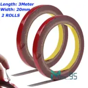 9.8ft Cinta Adhesiva Doble Cara Coche Auto Car Double Sided Adhesive Sticky Tape