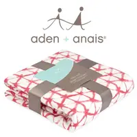 在飛比找momo購物網優惠-【aden+anais】竹纖維四層厚毯(紅色幾何9318)