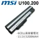 MSI 6芯 日系電芯 U100 U200 電池 BTY-S12 U90 U100 U100X U110 U115 U120 U123 U130 U135 U200 U230 BTY-S11