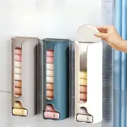Wall-Mounted Underwear and Sock Organiser Dispenser, Multi-Compartment Storage B