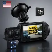 4K Dual Dash Camera Front and Rear Dash Cam WIFI&GPS With 32GB SD Card