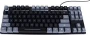 Gaming Keyboard, RGB Backlit Floating Keycaps, 87 Keys Contrast Color Space Saving USB Wired Gaming Keyboard with Multimedia Control for Desktop Laptop