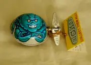 New Tin Toy Rocket USA Bruno Blue Crab Sealife Wacky Wind up Auto Turn 2"