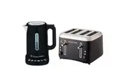 Russell Hobbs Addison Digital Kettle & 4 Slice Toaster Stainless Steel Matte BLK