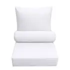 AD105 Knife Edge Medium Deep Seat Back Rest Bolster Insert Slip Cover Set