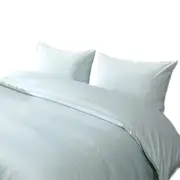 Light Blue Luxury Cotton Bedding Cover Set