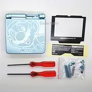 New Full Housing Shell Pack Case Cover for GBA SP Gameboy Advance SP Mario Pearl Blue