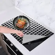 Large Induction Hob Protector Mat 78X52cm, Silicone Induction Protective Cover- (Magnetic) Cooktop Scratch Protector for Induction Stove,Multifunctional Silicone Mats
