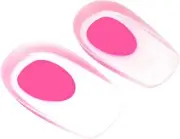 4x Silicone Heel Insoles for Plantar Fasciitis Shock Absorbing Heel Support