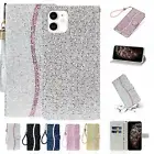 Glitter Wallet Phone Case For Samsung S10 S20 S21 S22 S23 S24 FE S25 A13 A16 A53