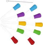 CHILDWEET Lab Dropper 10pcs Silicone Liquid Medicine Droppers Graduated Scale for Accurate Measurement