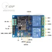 ESP8266 5V 12V IOT Wifi Relay Module Remote Control Switch Phone APP Smart Home